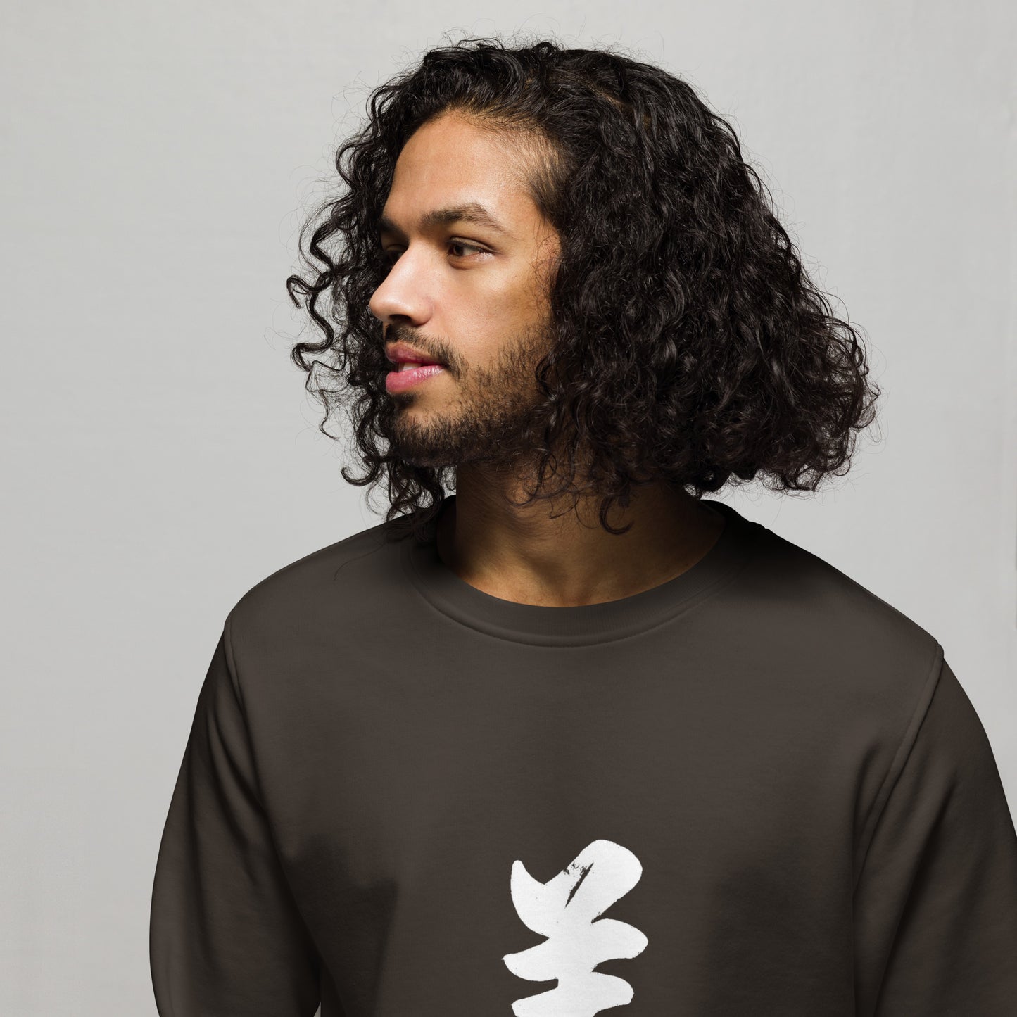 Kanji 美(Beauty) unisex-organic-sweatshirt-black