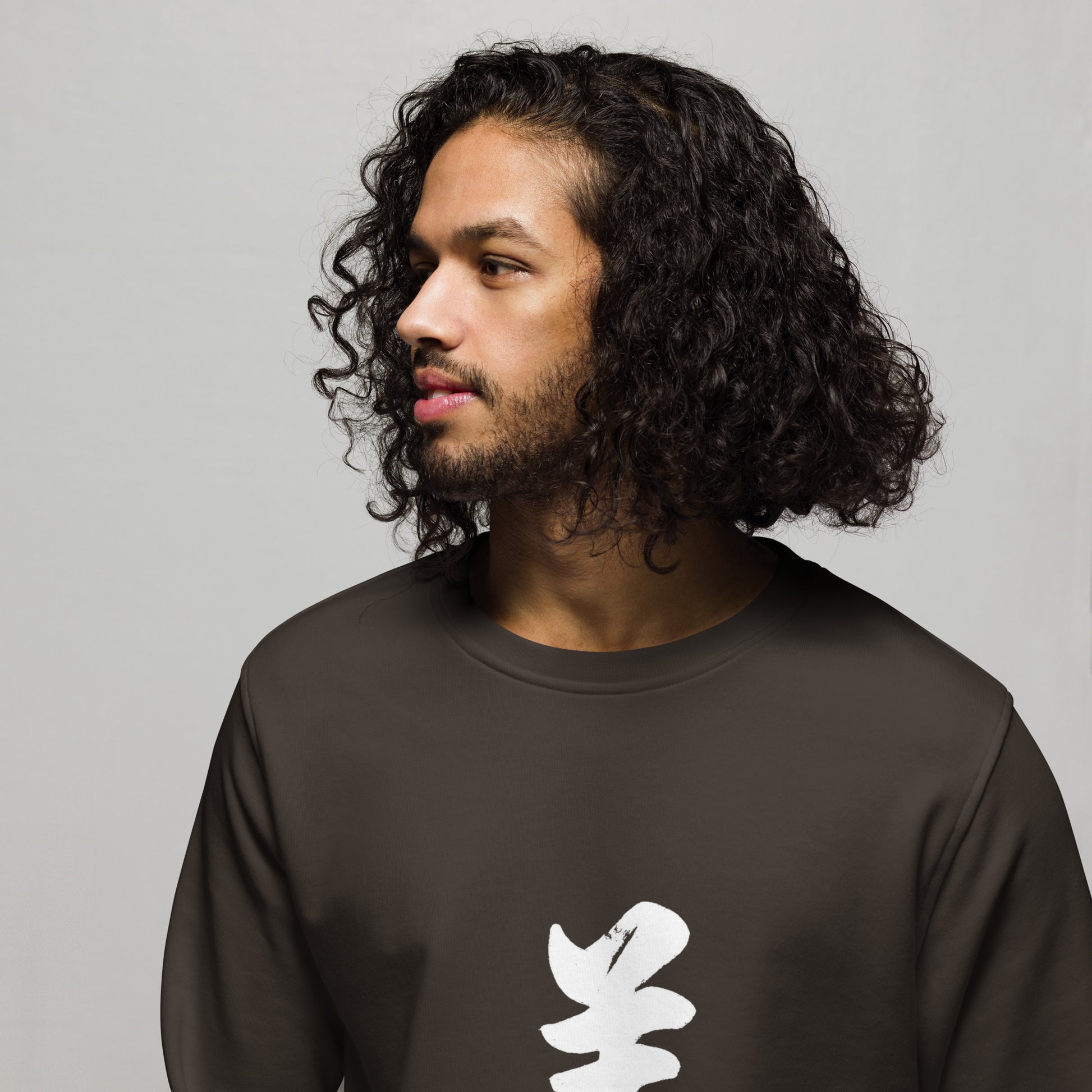 Kanji 美(Beauty) unisex-organic-sweatshirt-black